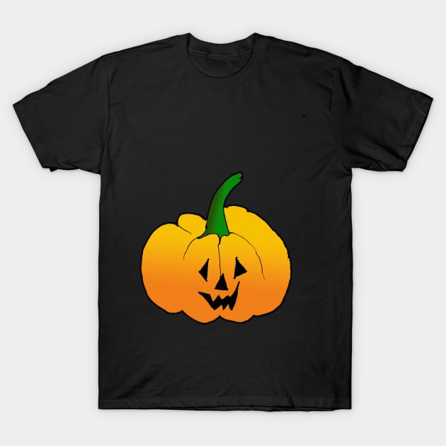 Pumpkin Jack O Lantern T-Shirt by Bluedaisy66